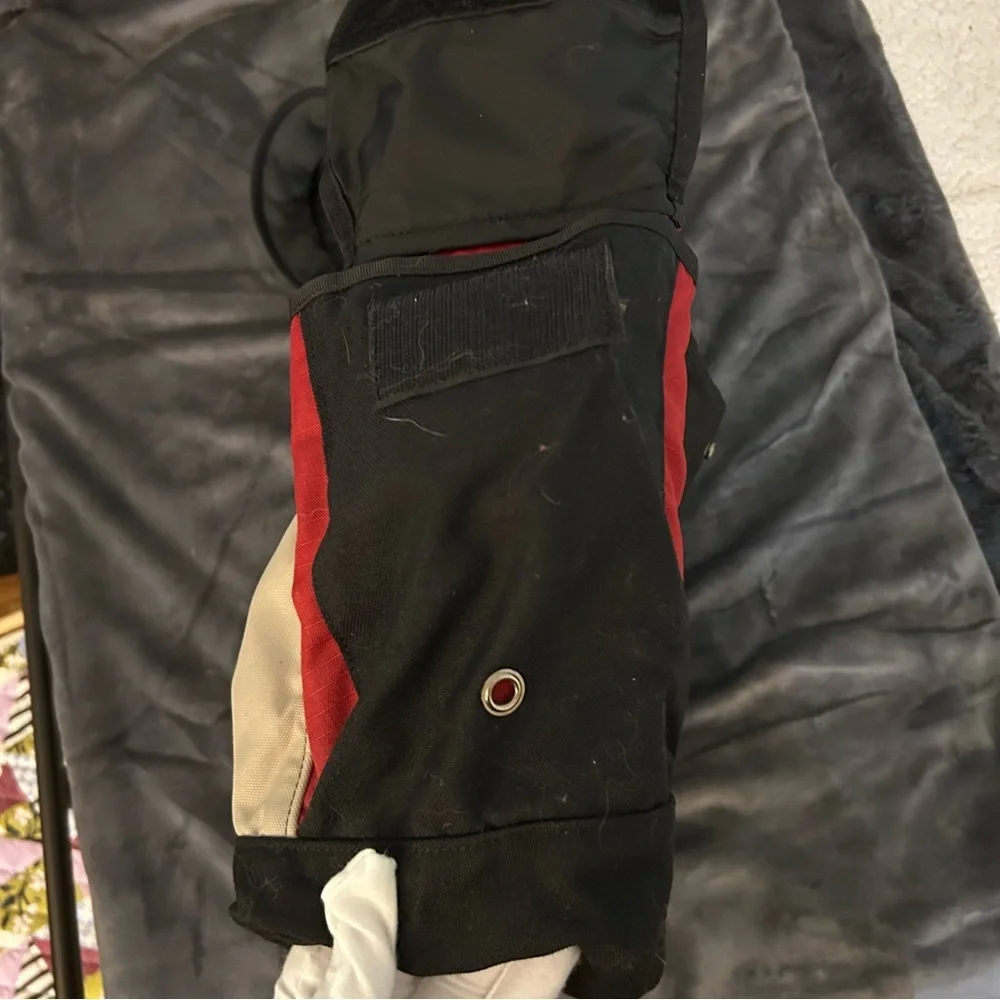 LL BEAN Messenger & Computer Bag Gently Used Black and Red Vintage - Picture 9 of 13